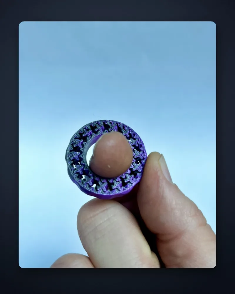 Anillo fidget giratorio