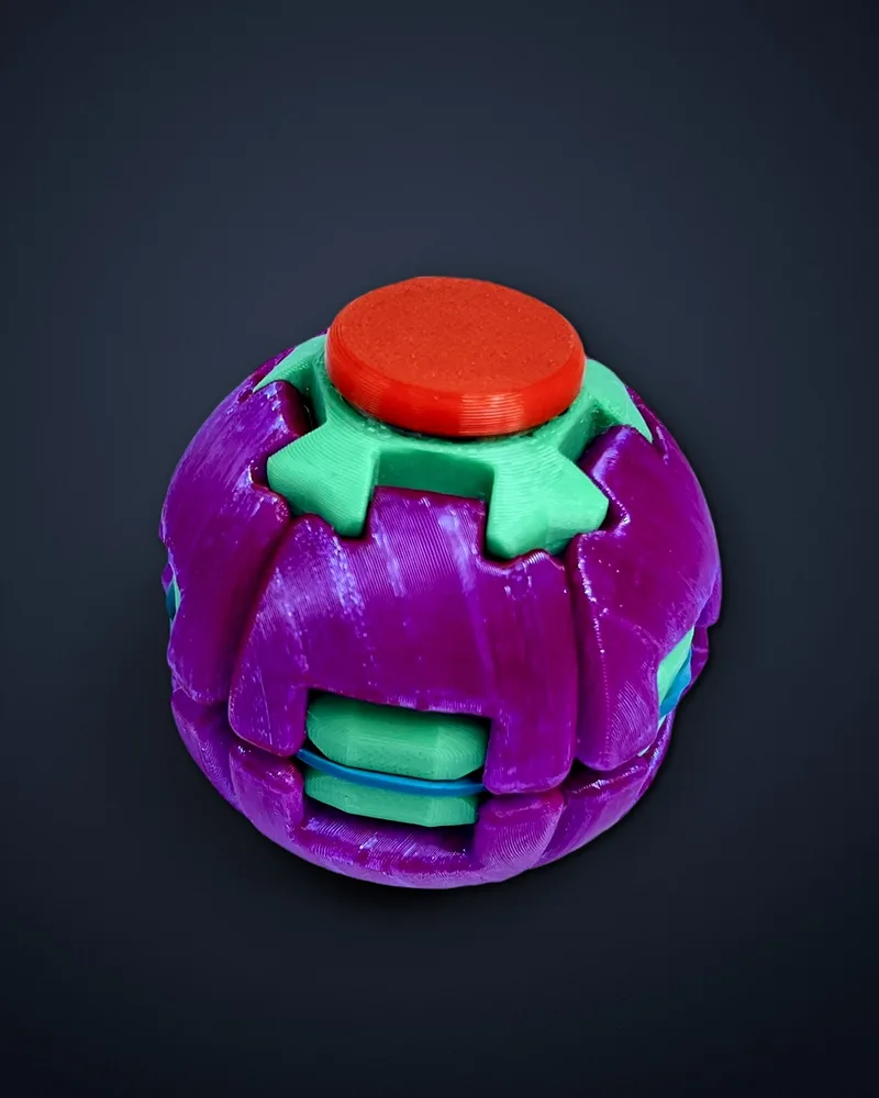 Esfera fidget con botón